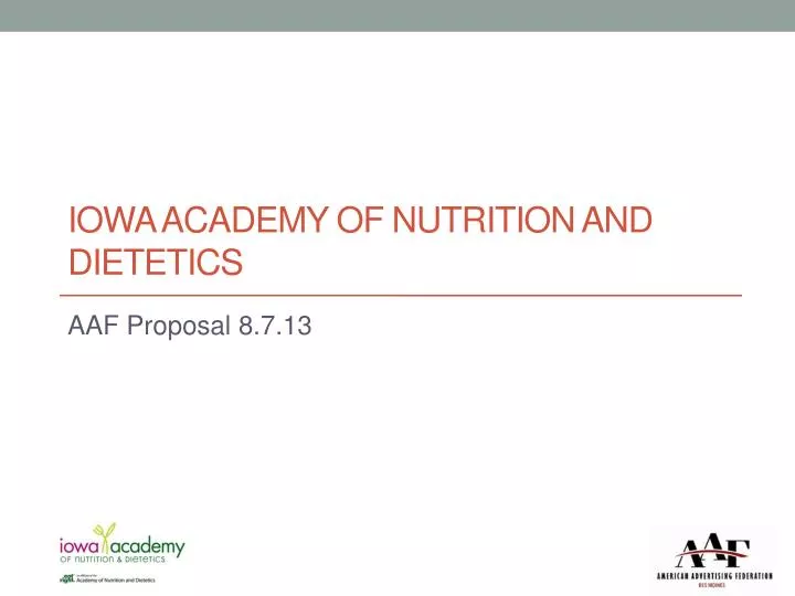 iowa academy of nutrition and dietetics