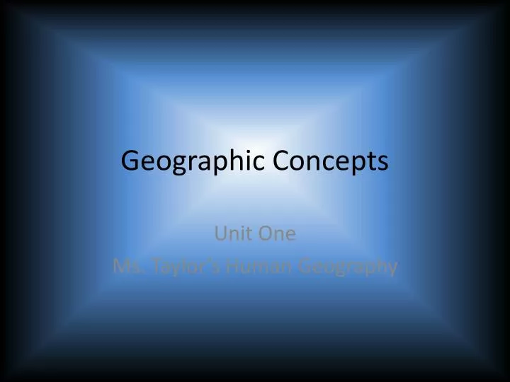 geographic concepts