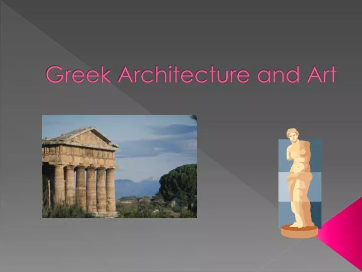 greek architecture and art