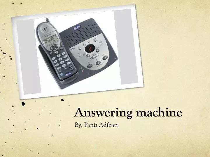 answering machine
