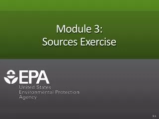 Module 3: Sources Exercise