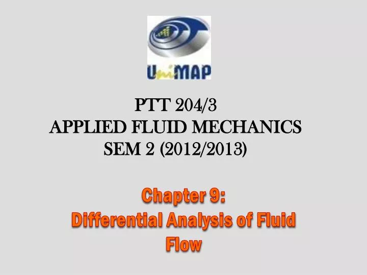chapter 9 differential analysis of fluid flow