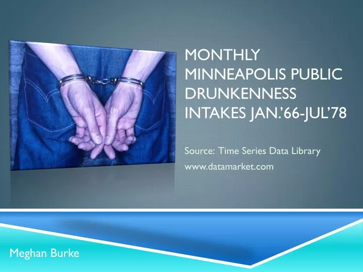 monthly minneapolis public drunkenness intakes jan 66 jul 78