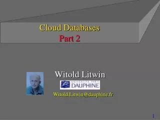 Cloud Databases Part 2