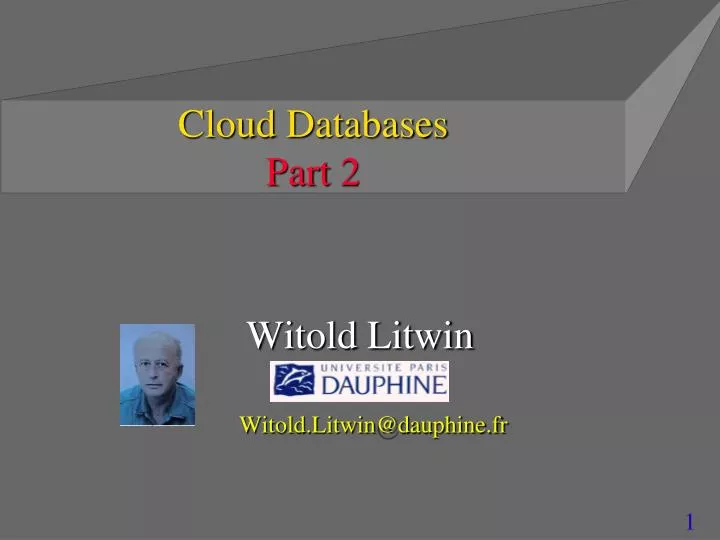 cloud databases part 2
