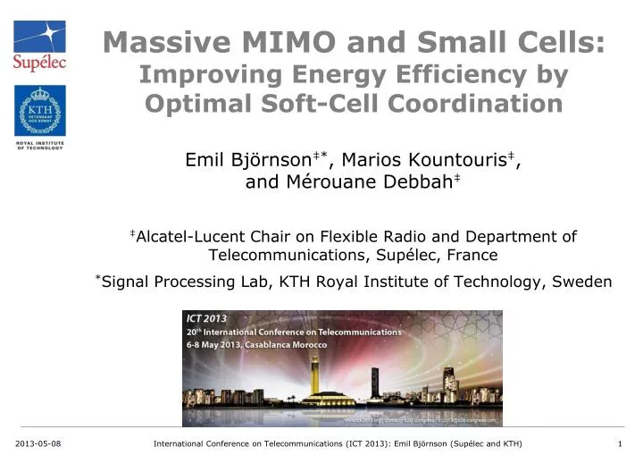 massive mimo and small cells improving energy efficiency by optimal soft cell coordination