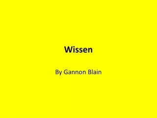 wissen
