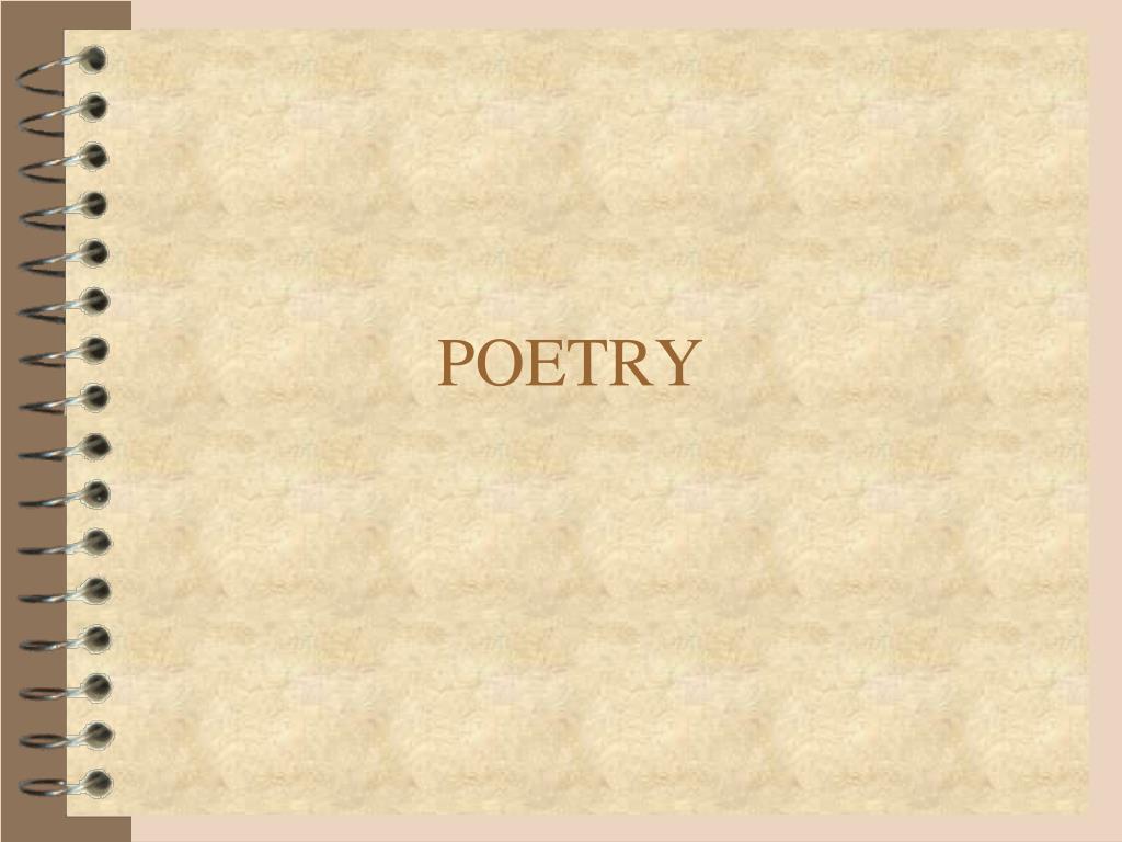 PPT - POETRY PowerPoint Presentation, free download - ID:2226555