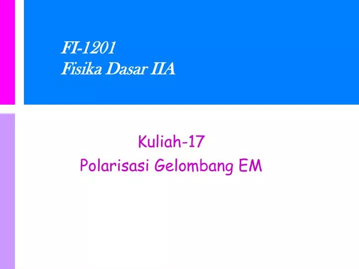 fi 1201 fisika dasar iia