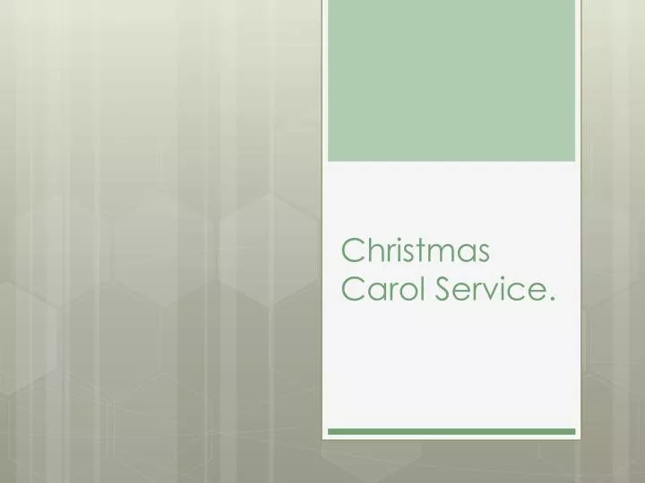 christmas carol service