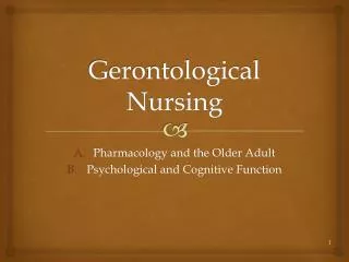 Gerontological Nursing