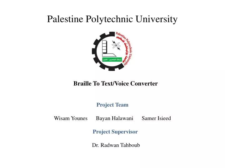 palestine polytechnic university
