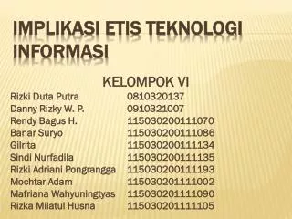 implikasi etis teknologi informasi