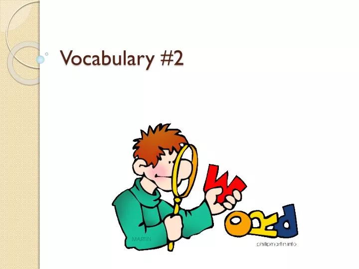 vocabulary 2