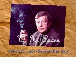 W. H. Auden