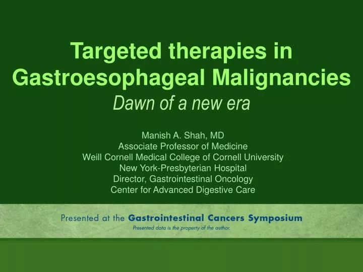 targeted therapies in gastroesophageal malignancies dawn of a new era