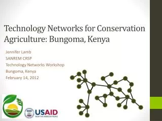 Technology Networks for Conservation Agriculture: Bungoma , Kenya