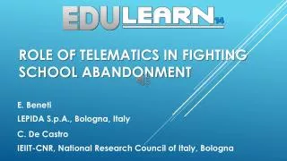Role of telematics in fighting school abandonment