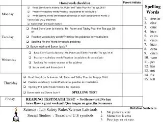 Science : Lab Safety Rules/Science Lab tools Social Studies : Texas and U.S symbols