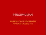PENGUMUMAN - slide 1