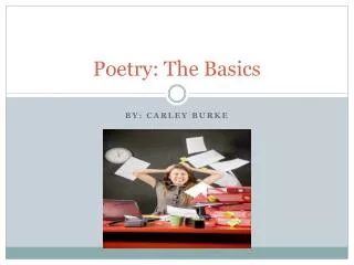 Poetry: The Basics