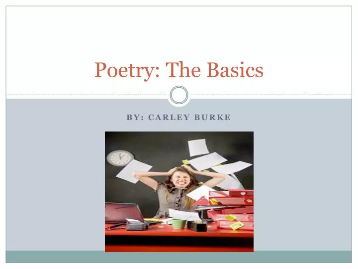 poetry the basics