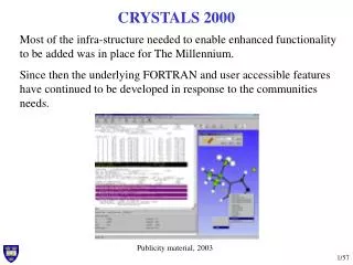 CRYSTALS 2000