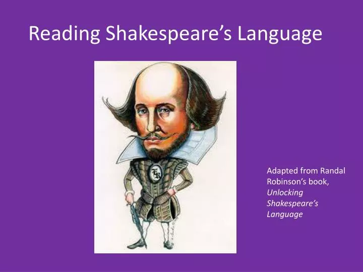 reading shakespeare s language