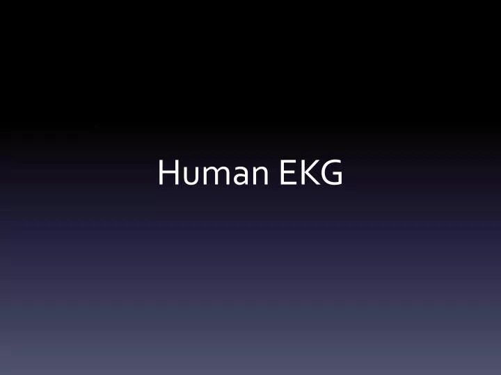 human ekg