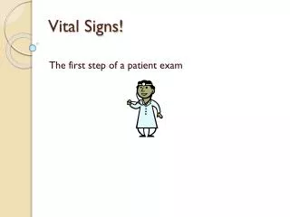 Vital Signs!