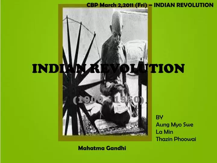 indian revolution