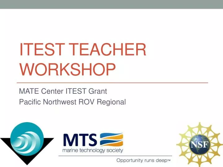 itest teacher workshop