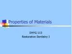 Properties of Materials - slide 1