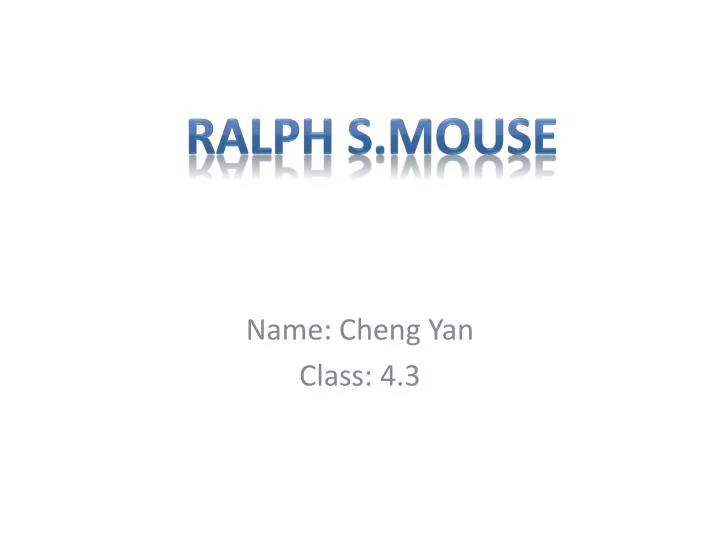 name cheng yan class 4 3