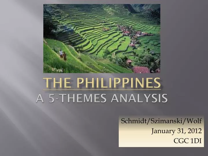 the philippines a 5 themes analysis