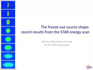 The freeze-out source shape: recent results from the STAR energy scan