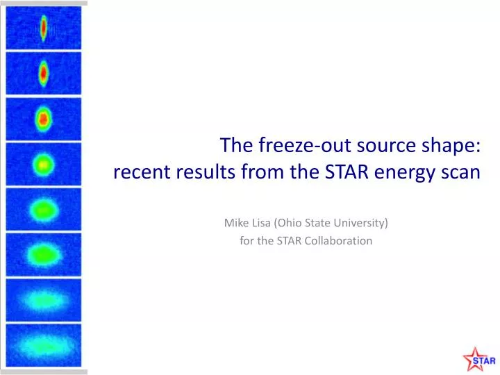 the freeze out source shape recent results from the star energy scan