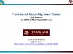 Track-based Muon Alignment Status Yuriy Pakhotin On behalf of Muon Alignment Group - slide 1