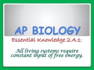 AP BIOLOGY