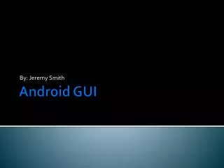 Android GUI