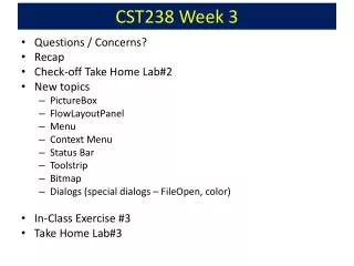 CST238 Week 3