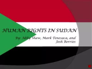 Human Rights in Sudan