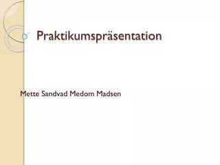 praktikumspr sentation