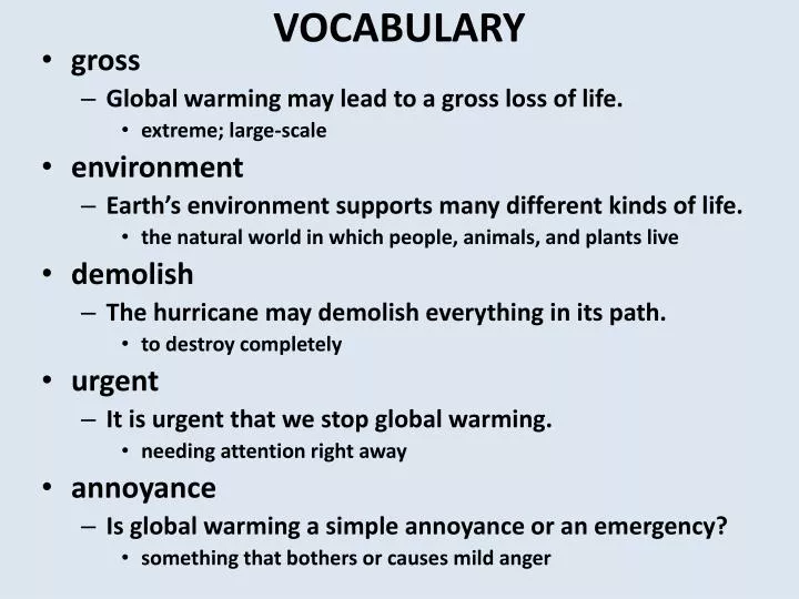 vocabulary