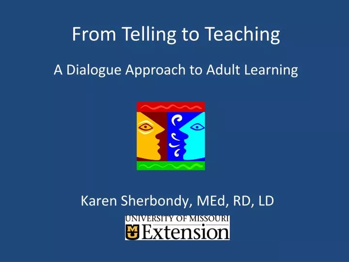 from telling to teaching