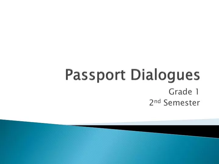 passport dialogues