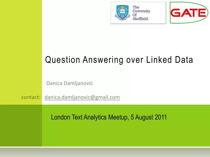 question answering over linked data