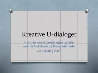 kreative u dialoger