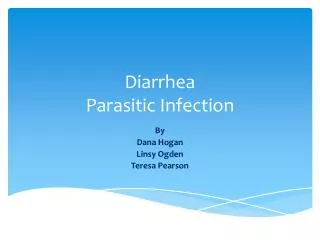 Diarrhea P arasitic Infection