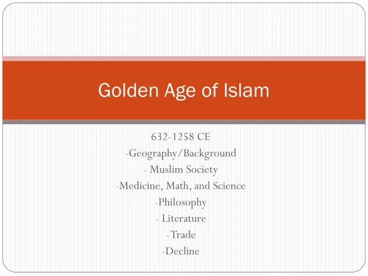 golden age of islam